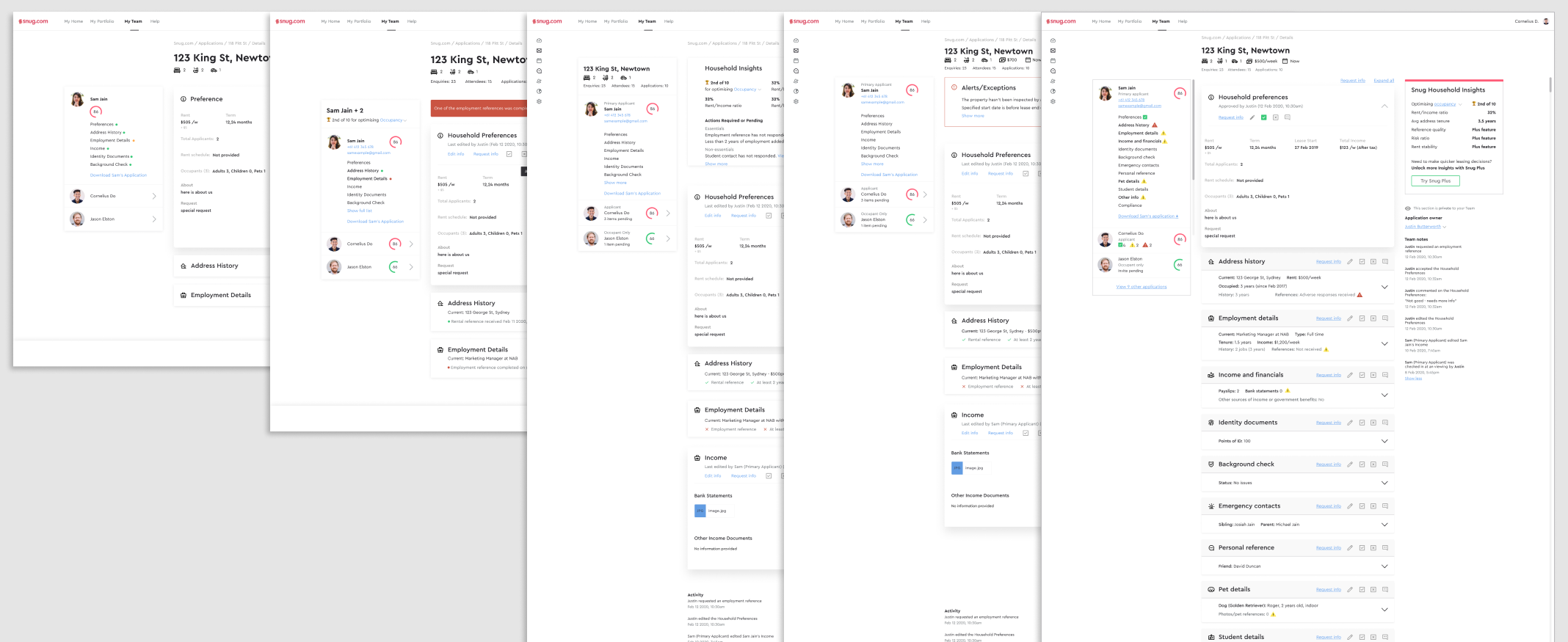 Application processing iterations.